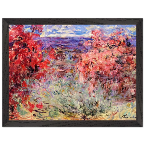 The House among the Roses by Claude Monet — Framed art print at Zephyeer