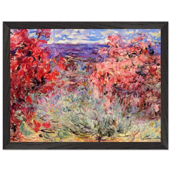 The House among the Roses by Claude Monet — Framed art print at Zephyeer
