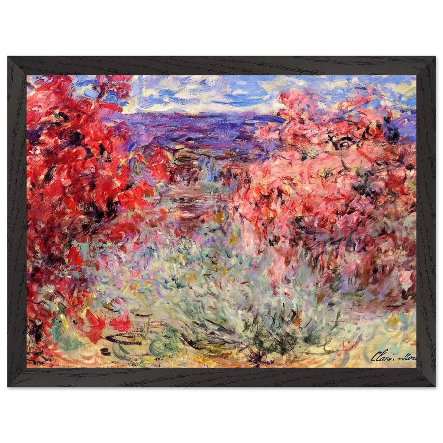 The House among the Roses by Claude Monet — Framed art print at Zephyeer