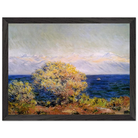 At Cap d'Antibes, Mistral Wind by Claude Monet — Framed art print at Zephyeer