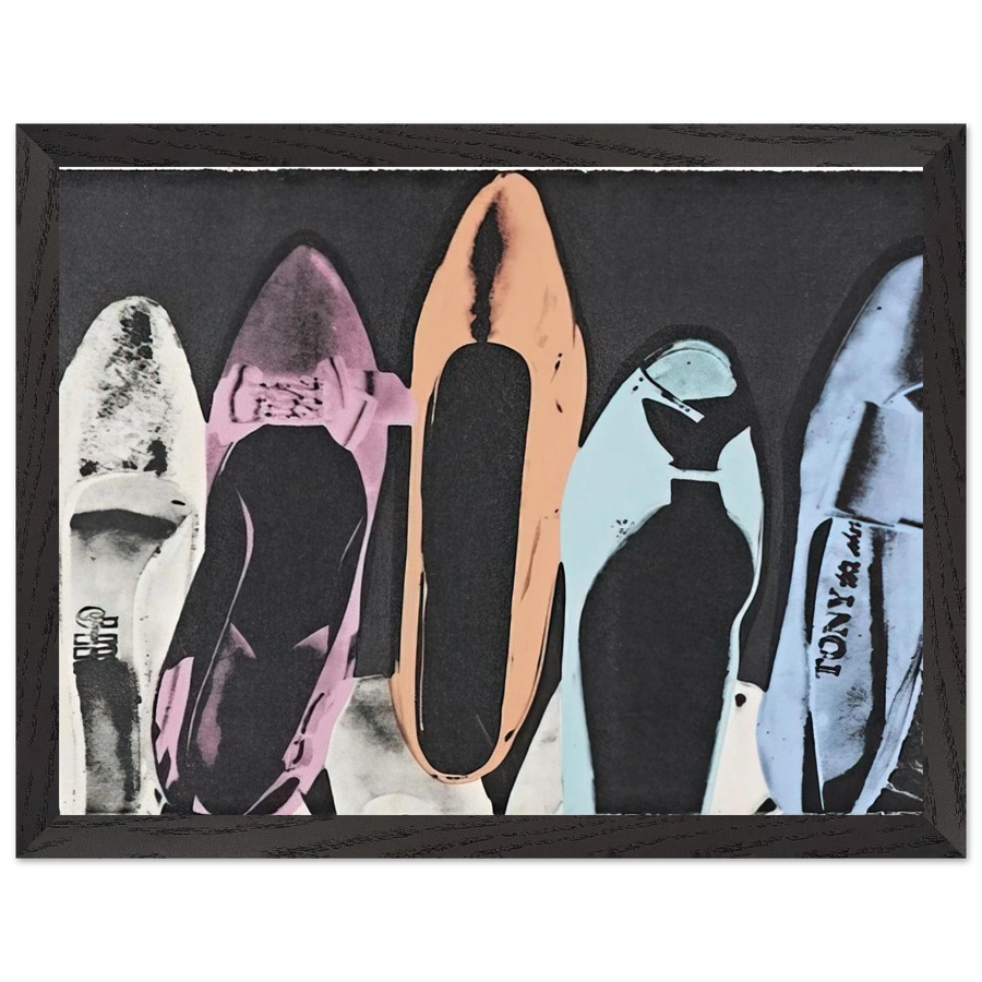 Diamond Dust Shoes by Andy Warhol — Framed art print at Zephyeer