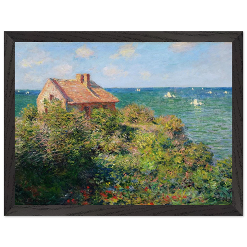 Fisherman's Cottage at Varengeville by Claude Monet — Framed art print at Zephyeer
