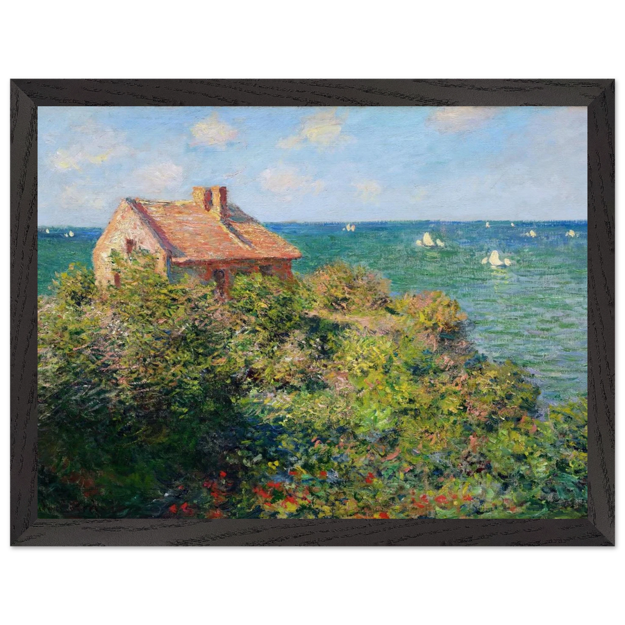 Fisherman's Cottage at Varengeville by Claude Monet — Framed art print at Zephyeer