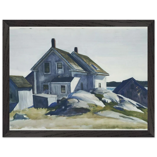 House at the Fort, Gloucester by Edward Hopper — Framed art print at Zephyeer