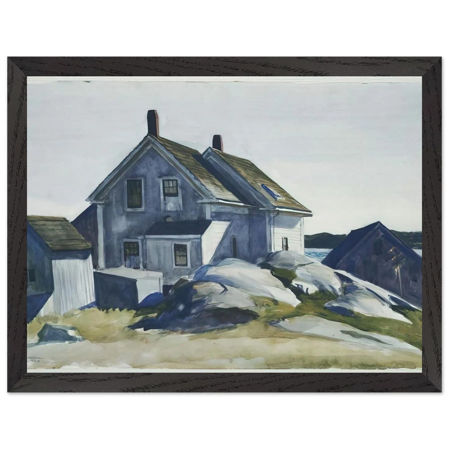 House at the Fort, Gloucester by Edward Hopper — Framed art print at Zephyeer