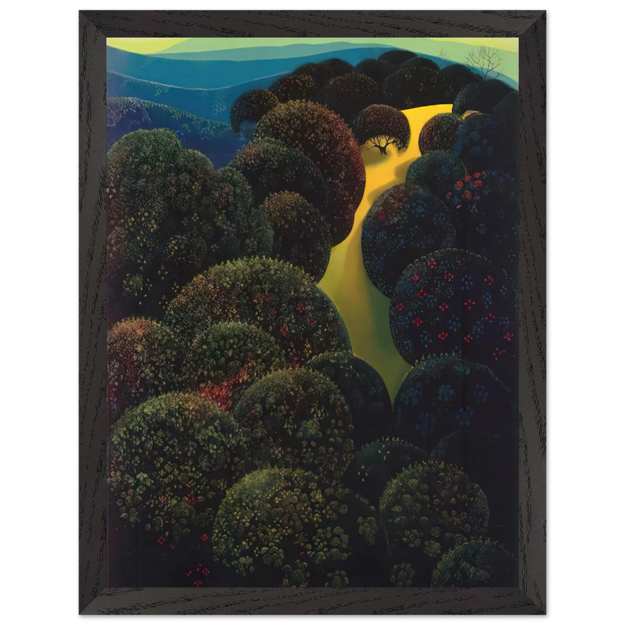 Hidden Pasture by Eyvind Earle — Framed art print at Zephyeer