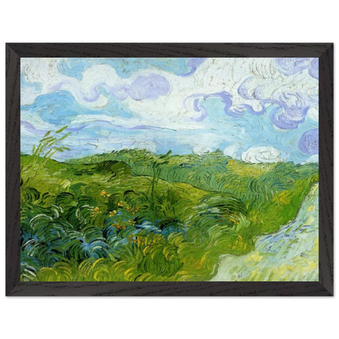 Green Wheat Fields by Vincent van Gogh — Framed art print at Zephyeer