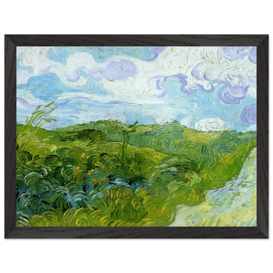 Green Wheat Fields by Vincent van Gogh — Framed art print at Zephyeer