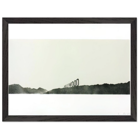 HOLLYWOOD 1969 by Edward Ruscha — Framed art print at Zephyeer