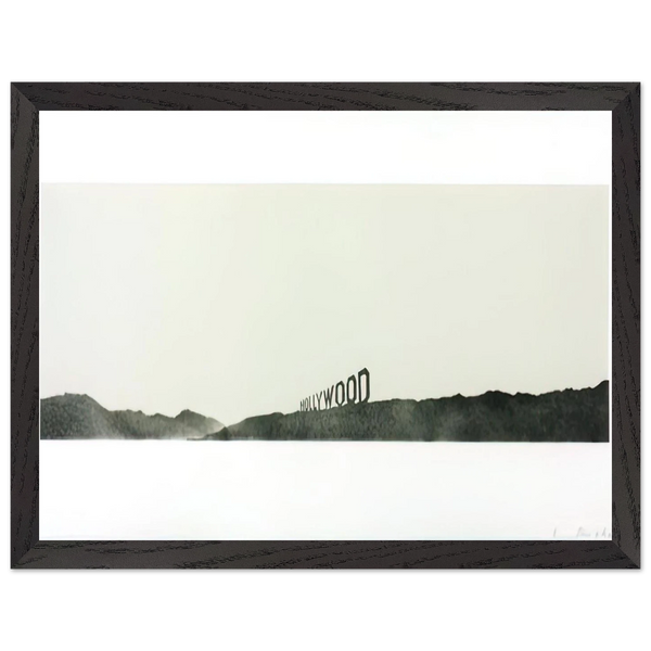 HOLLYWOOD 1969 by Edward Ruscha — Framed art print at Zephyeer