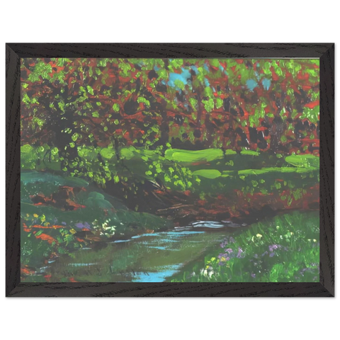 Green Pool - Post-Impressionism by Frank Johnston — Framed art print at Zephyeer