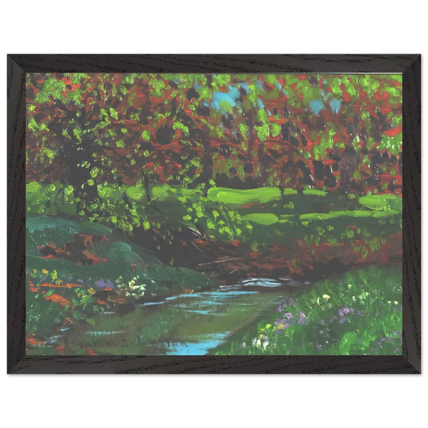 Green Pool - Post-Impressionism by Frank Johnston — Framed art print at Zephyeer