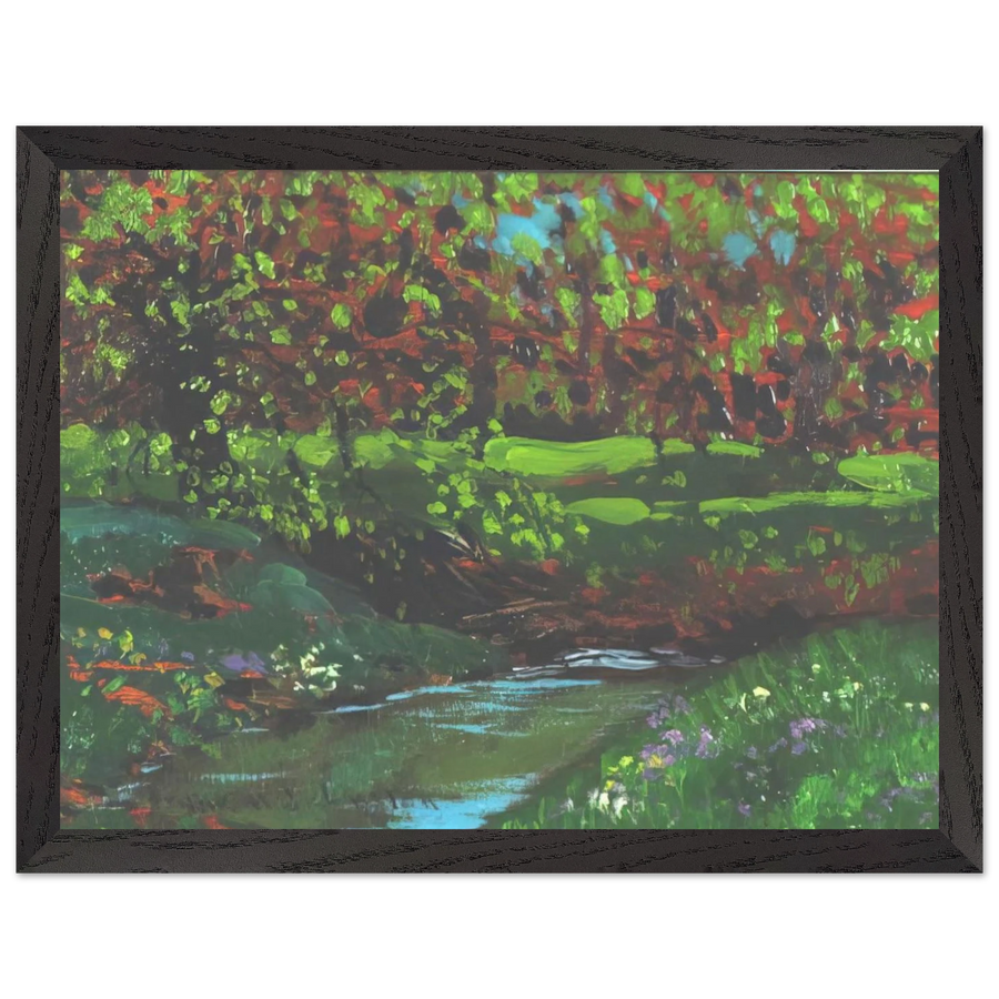 Green Pool - Post-Impressionism by Frank Johnston — Framed art print at Zephyeer