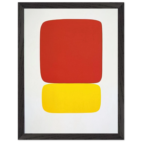 Red over Yellow from Suite of Twenty-Seven Color Lithographs by Ellsworth Kelly — Framed art print at Zephyeer