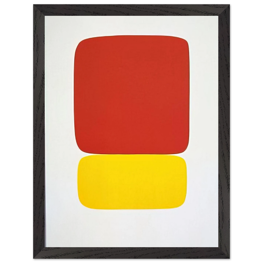 Red over Yellow from Suite of Twenty-Seven Color Lithographs by Ellsworth Kelly — Framed art print at Zephyeer