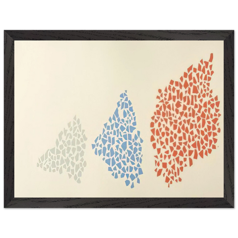 Red, Blue and Grey - Post-Painterly Abstraction by Robert Goodnough — Framed art print at Zephyeer