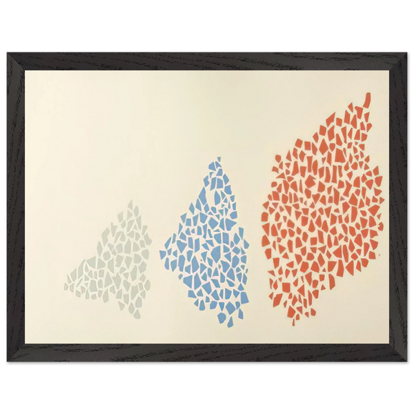 Red, Blue and Grey - Post-Painterly Abstraction by Robert Goodnough — Framed art print at Zephyeer