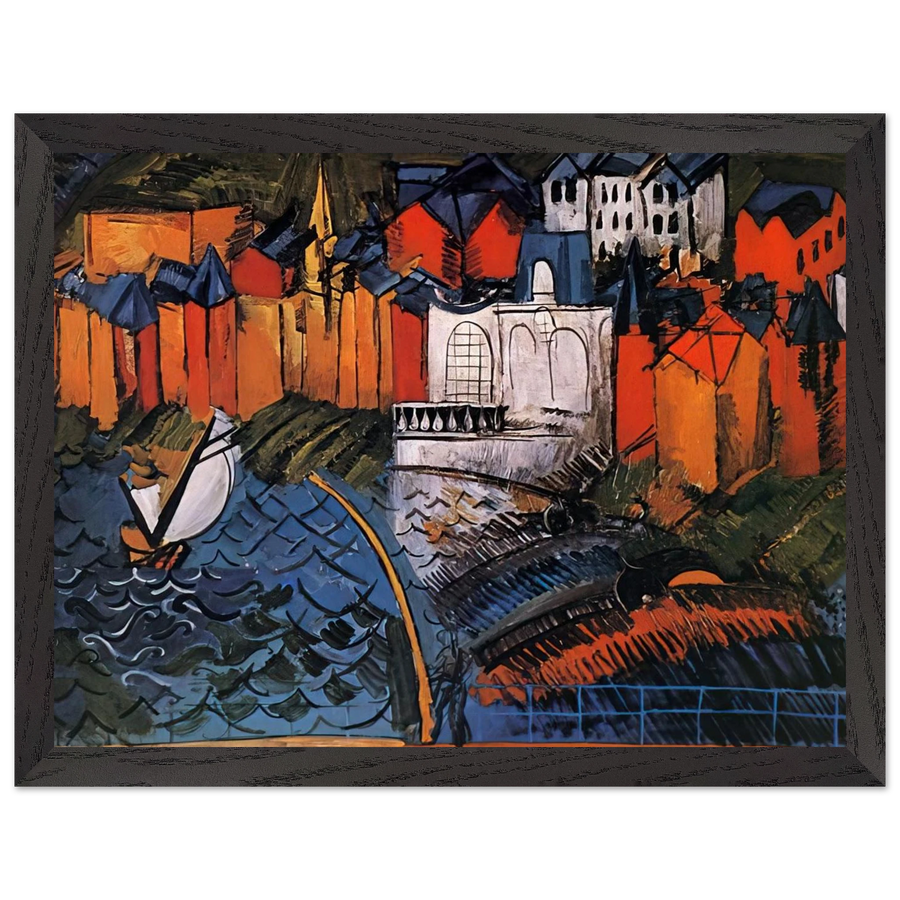 SAILBOAT AT SAINTE ADRESSE 1912 by Raoul Dufy — Framed art print at Zephyeer
