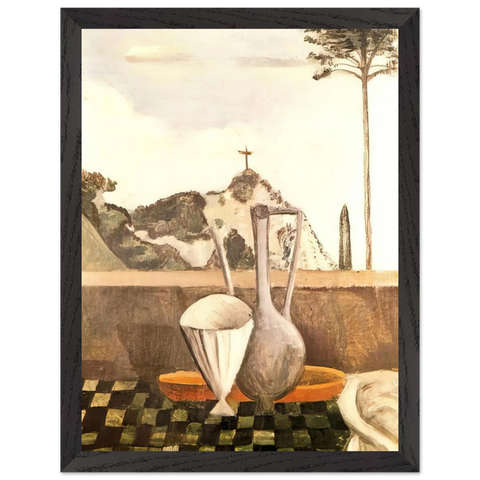 THE STILL LIFE IN FRONT OF CROSS ON TOP OF THE MOUNTAIN 1912 by Andre Derain — Framed art print at Zephyeer