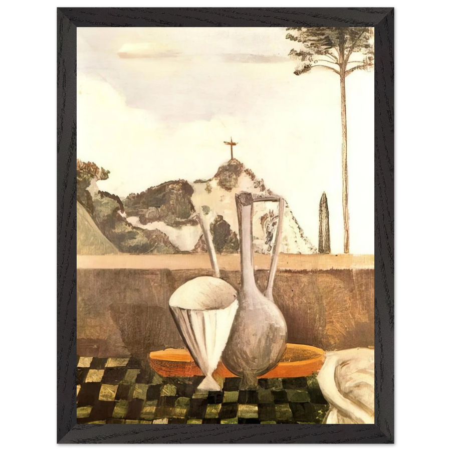 THE STILL LIFE IN FRONT OF CROSS ON TOP OF THE MOUNTAIN 1912 by Andre Derain — Framed art print at Zephyeer