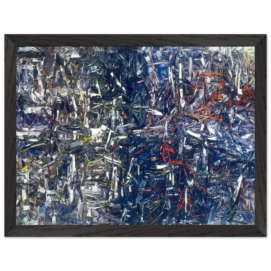 Landing by Jean-Paul Riopelle — Framed art print at Zephyeer
