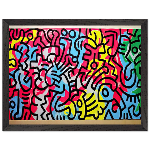 UNTITLED 1987 by Keith Haring — Framed art print at Zephyeer