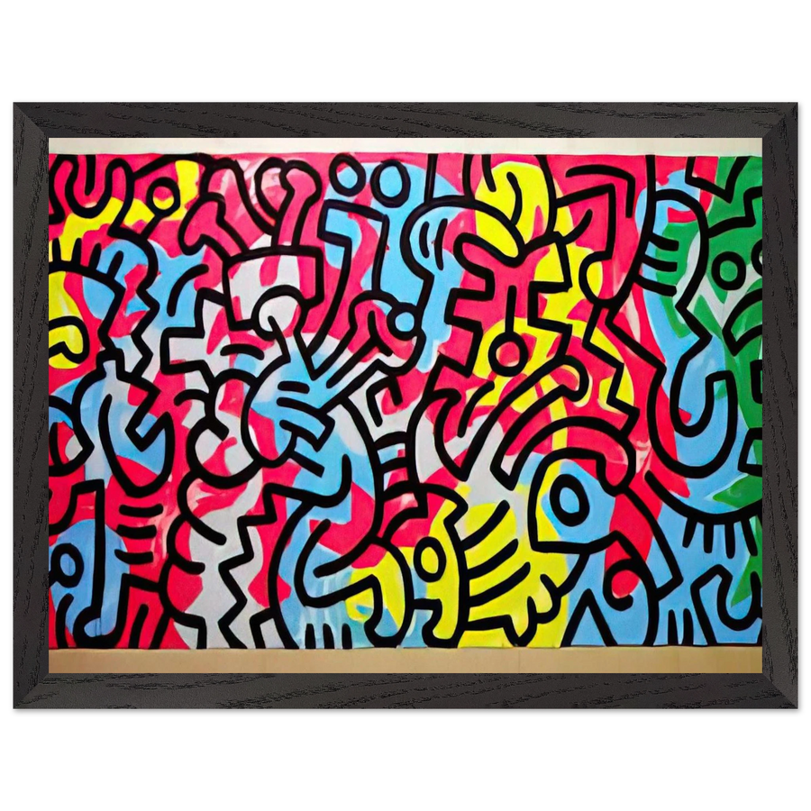 UNTITLED 1987 by Keith Haring — Framed art print at Zephyeer