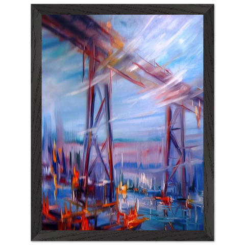 Bridge over Utopia by Konrad Zuse — Framed art print at Zephyeer