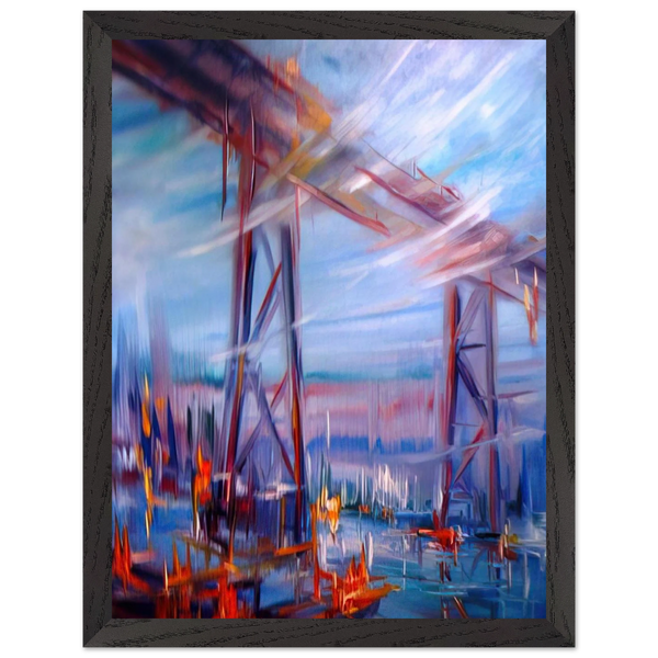 Bridge over Utopia by Konrad Zuse — Framed art print at Zephyeer