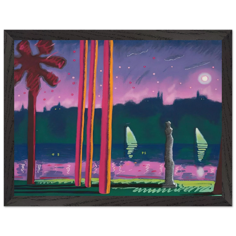 Suave Como La Noche - 1982 by Carlos Almaraz — Framed art print at Zephyeer