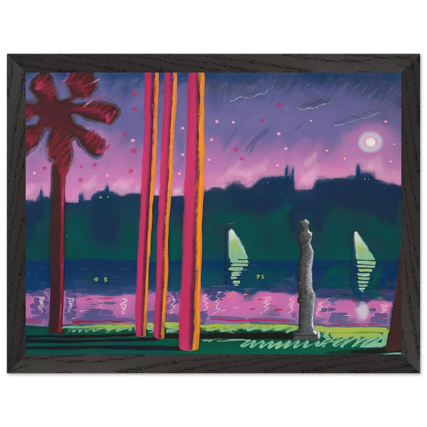 Suave Como La Noche - 1982 by Carlos Almaraz — Framed art print at Zephyeer