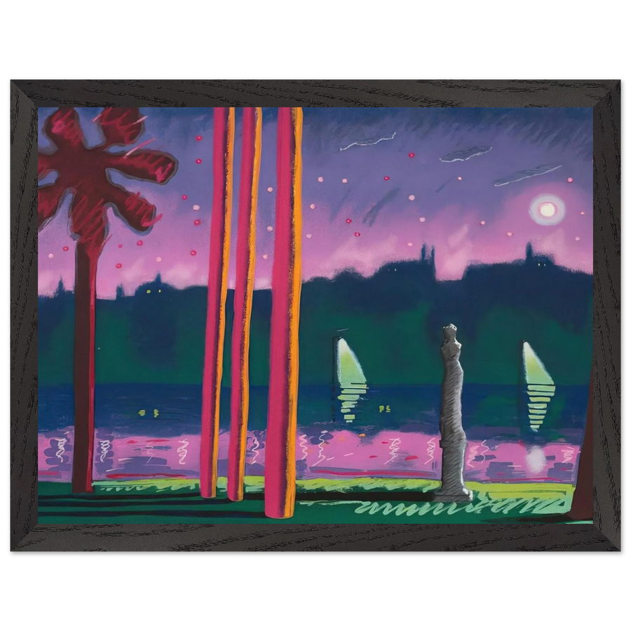 Suave Como La Noche - 1982 by Carlos Almaraz — Framed art print at Zephyeer