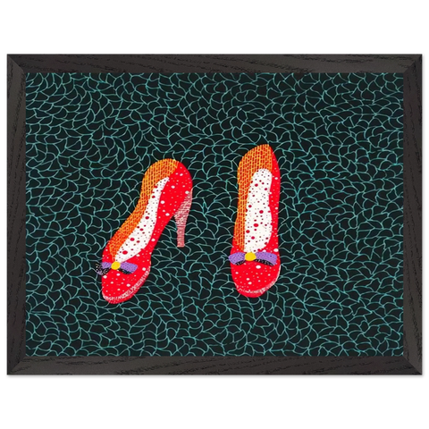 SHOES 1985 by Yayoi Kusama — Framed art print at Zephyeer