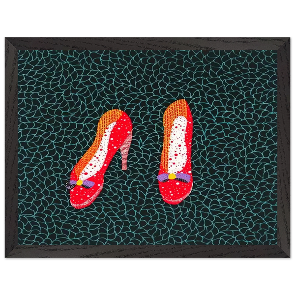 SHOES 1985 by Yayoi Kusama — Framed art print at Zephyeer