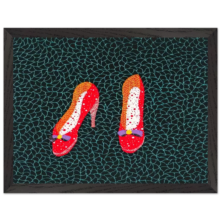 SHOES 1985 by Yayoi Kusama — Framed art print at Zephyeer
