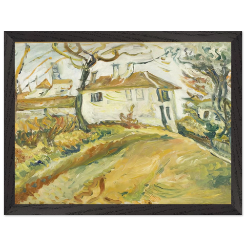 WHITE HOUSE ON A HILL by Chaim Soutine — Framed art print at Zephyeer