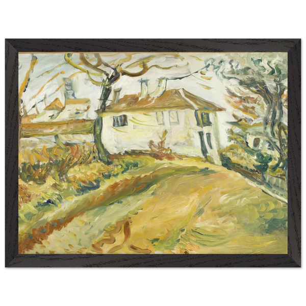 WHITE HOUSE ON A HILL by Chaim Soutine — Framed art print at Zephyeer