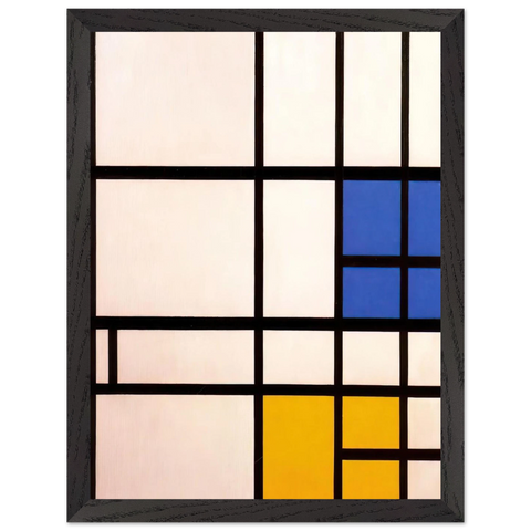 Composition N. 11 London with Blue, Red and Yellow by Piet Mondrian — Framed art print at Zephyeer