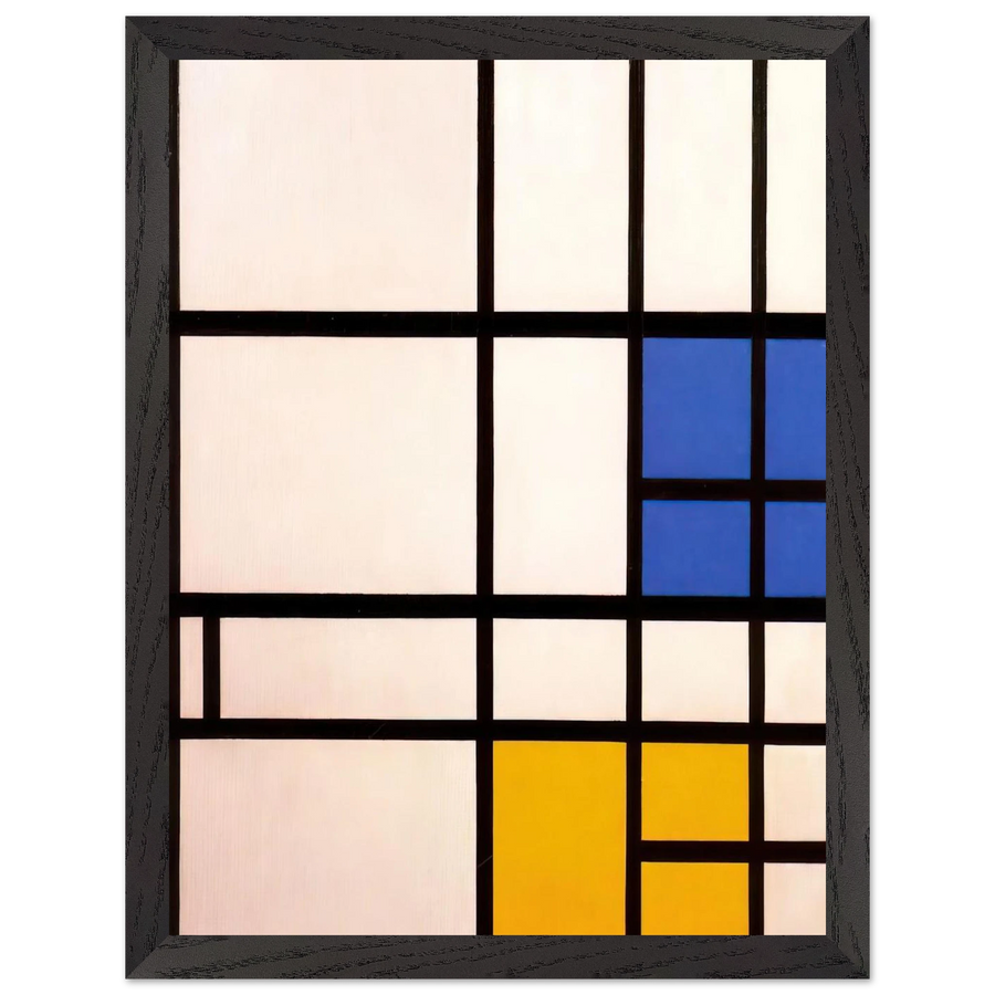 Composition N. 11 London with Blue, Red and Yellow by Piet Mondrian — Framed art print at Zephyeer