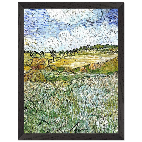The Plain at Auvers by Vincent van Gogh — Framed art print at Zephyeer