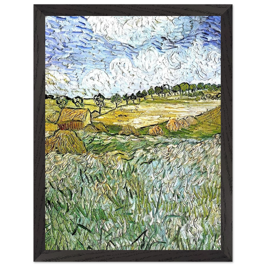 The Plain at Auvers by Vincent van Gogh — Framed art print at Zephyeer
