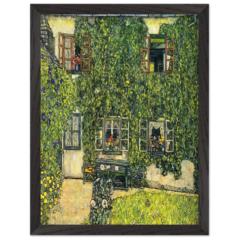 THE HOUSE OF GUARDABOSCHI by Gustav Klimt — Framed art print at Zephyeer