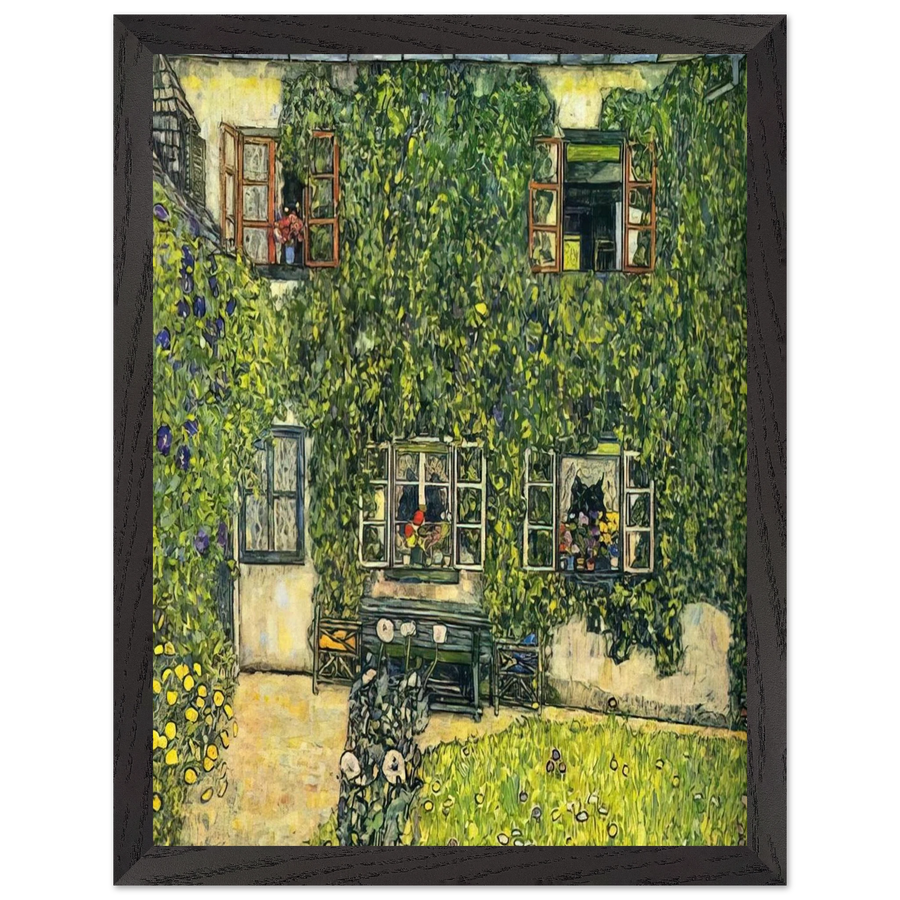THE HOUSE OF GUARDABOSCHI by Gustav Klimt — Framed art print at Zephyeer