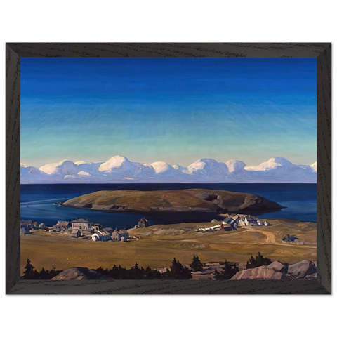 Island Village, Coast of Maine by Rockwell Kent — Framed art print at Zephyeer