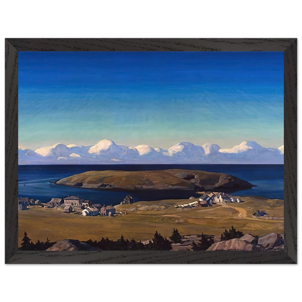 Island Village, Coast of Maine by Rockwell Kent — Framed art print at Zephyeer