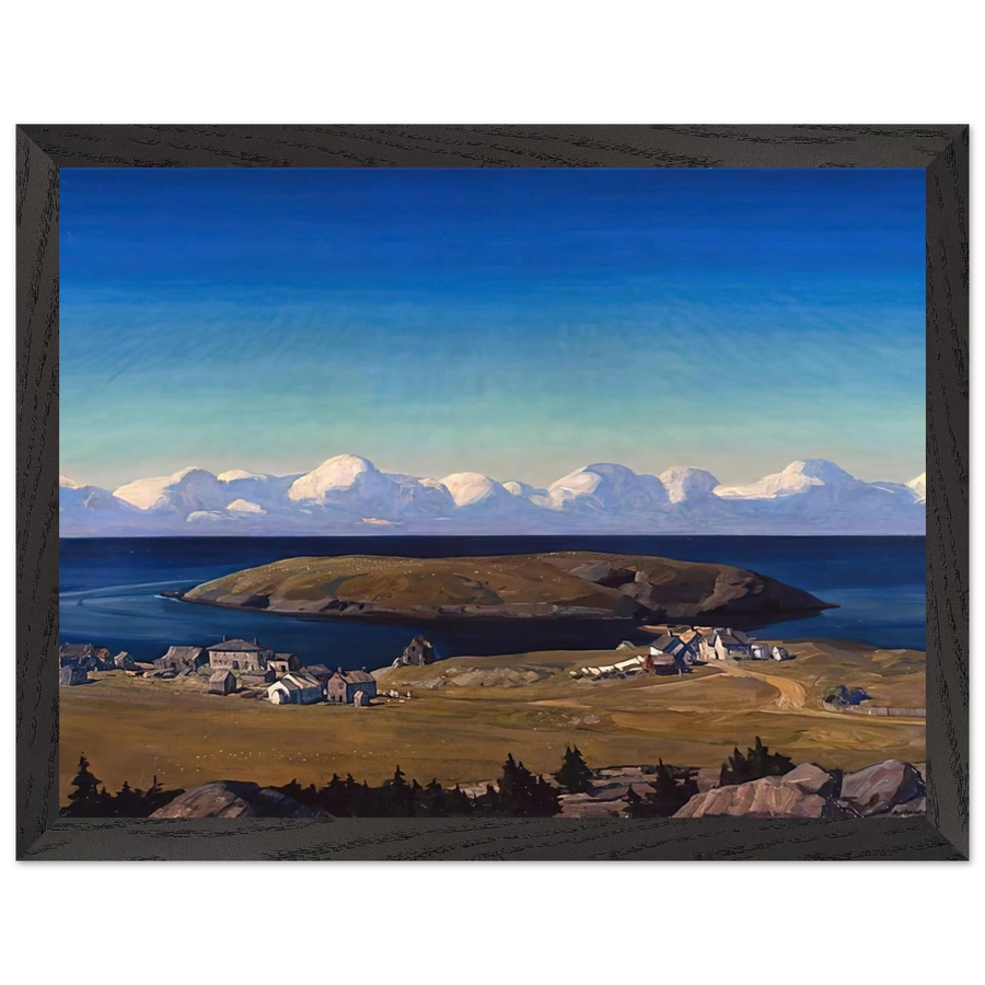 Island Village, Coast of Maine by Rockwell Kent — Framed art print at Zephyeer