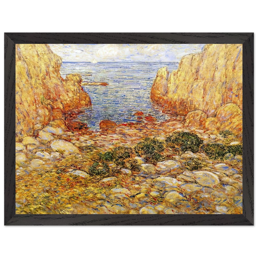 The Gorge - Appledore, Isles of Shoals by Childe Hassam — Framed art print at Zephyeer