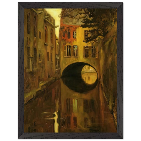 HOUSE OVER THE BRIDGE by Diego Rivera — Framed art print at Zephyeer