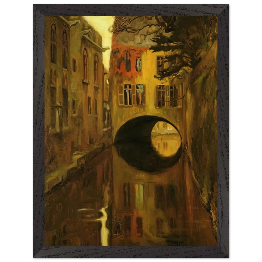 HOUSE OVER THE BRIDGE by Diego Rivera — Framed art print at Zephyeer