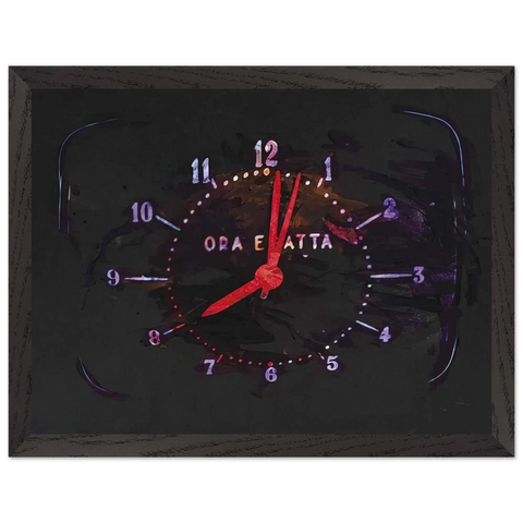 The Exact Time - 1973 by Mario Schifano — Framed art print at Zephyeer